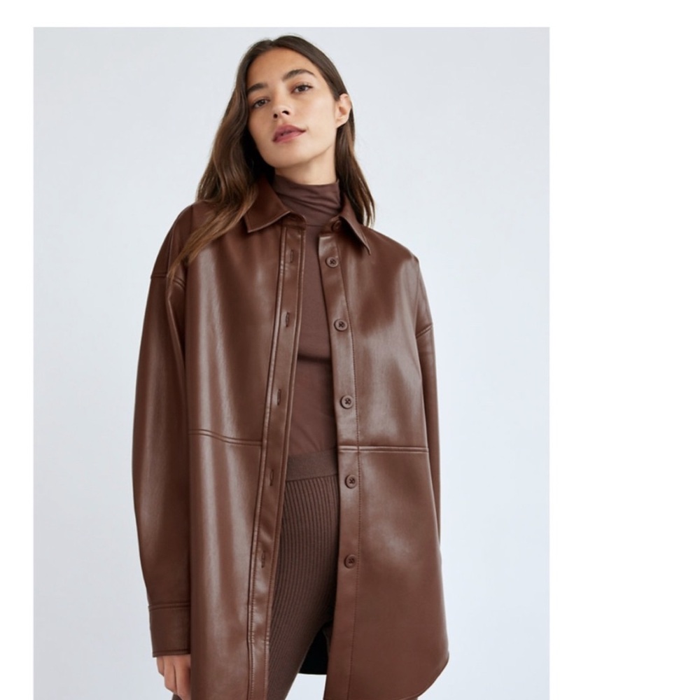 ARITZIA Babaton Chocolate Leather Jacket